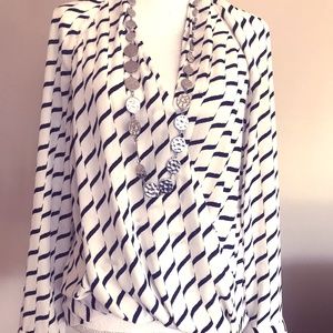 Trouvé Cutout Surplice Top Swatch White Snow Wave